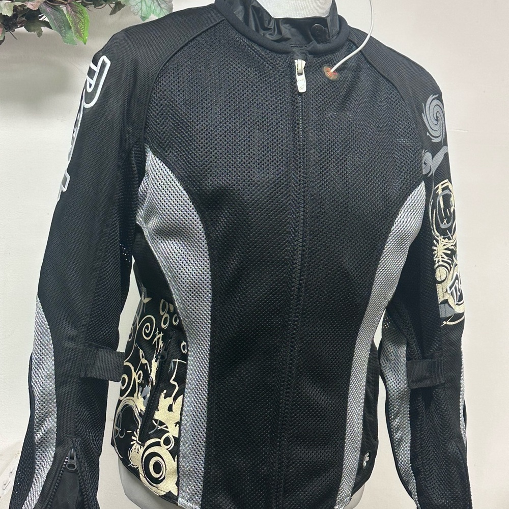 Joe Rocket Black Mesh Jacket with Snap and Velcro